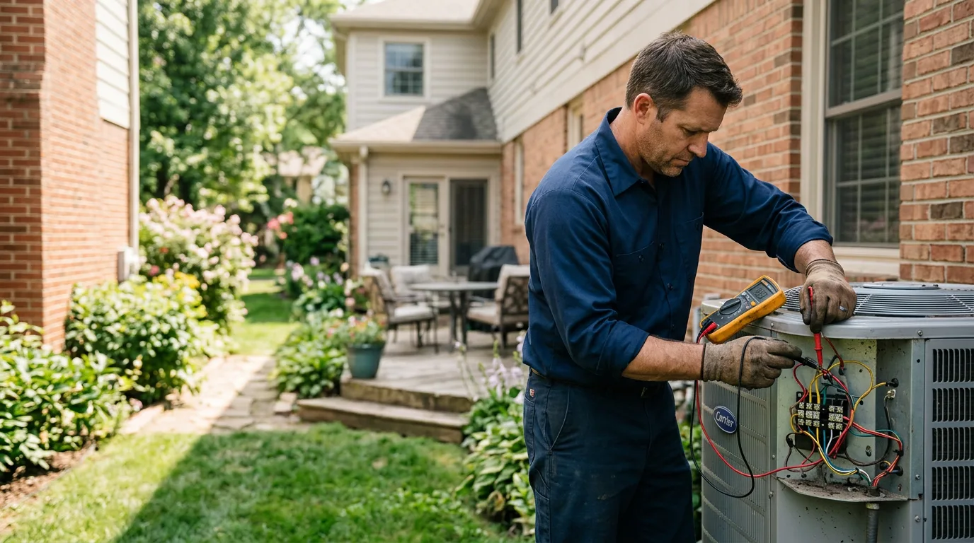 HVAC technician working near Sulphur Rock, AR